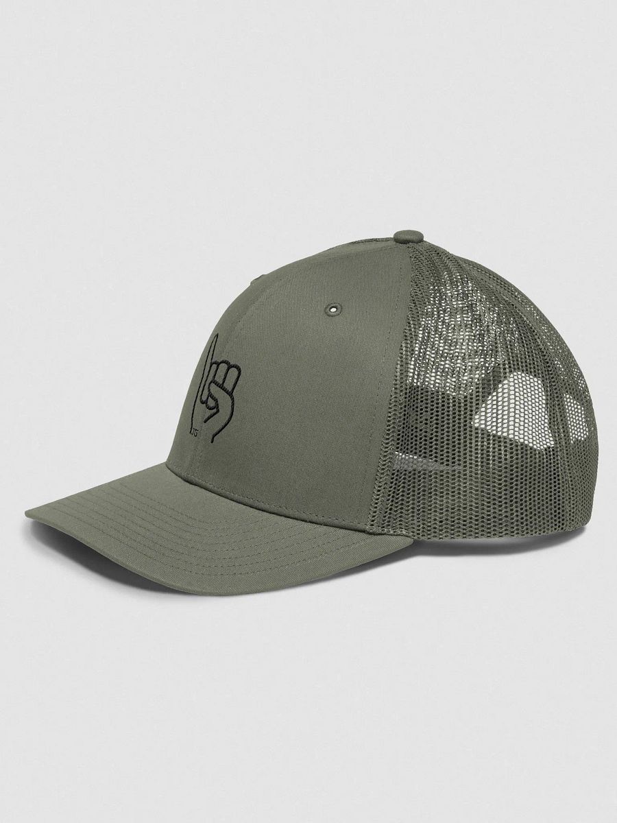 Pinkies Up Trucker Hat Black Embroider product image (11)
