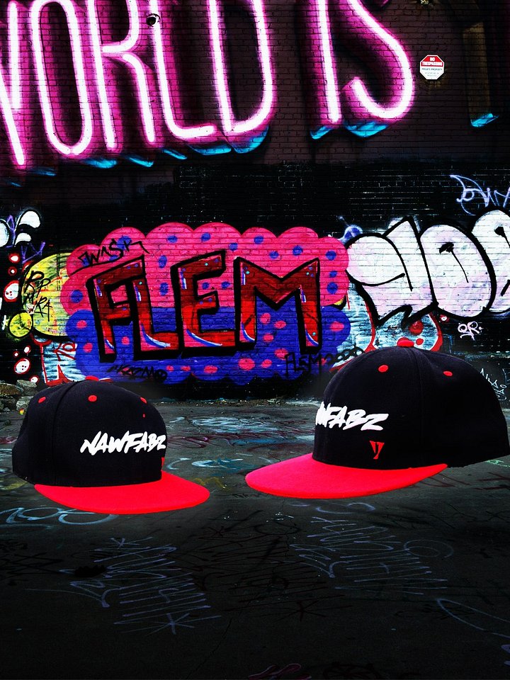 NAWfabz Black/red cap product image (1)