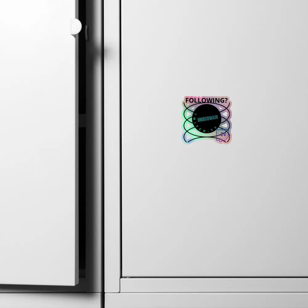 'FOLLOWING?' Sticker product image (6)