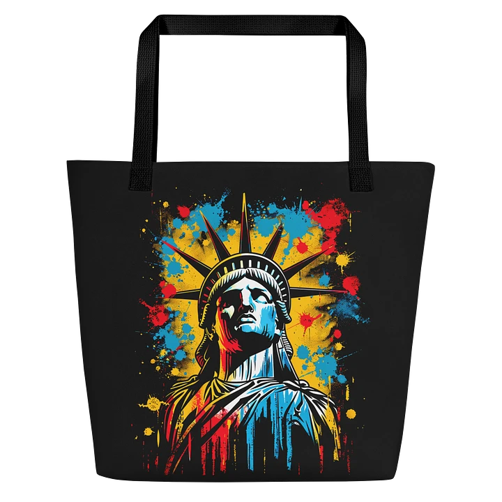 Tote Bag: Statue of Liberty Freedom Independence Patriotic Themed Fashion Art Design product image (1)