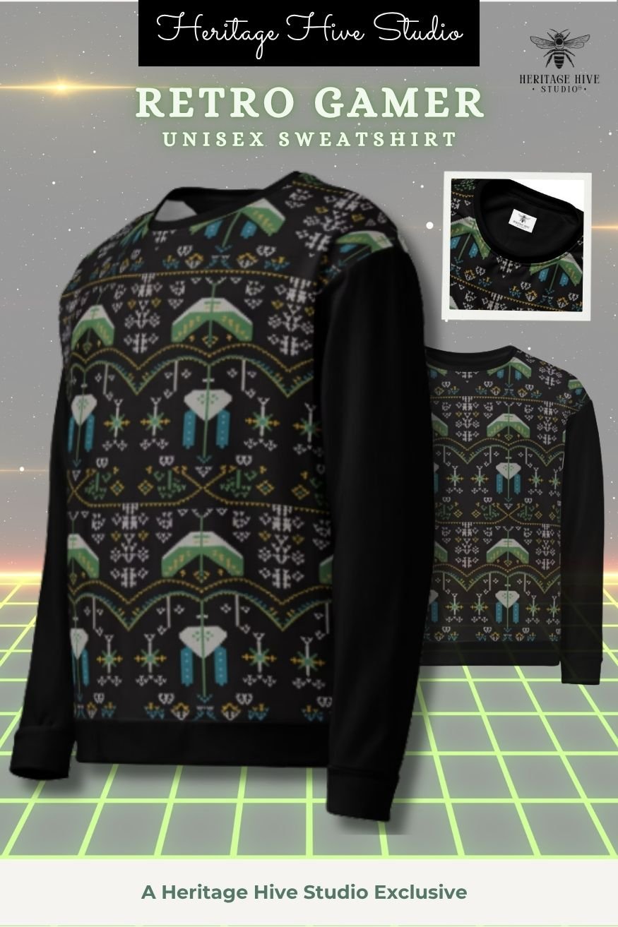 Retro Gamers Pixel Invaders Hoodie – Space Edition product image (1)