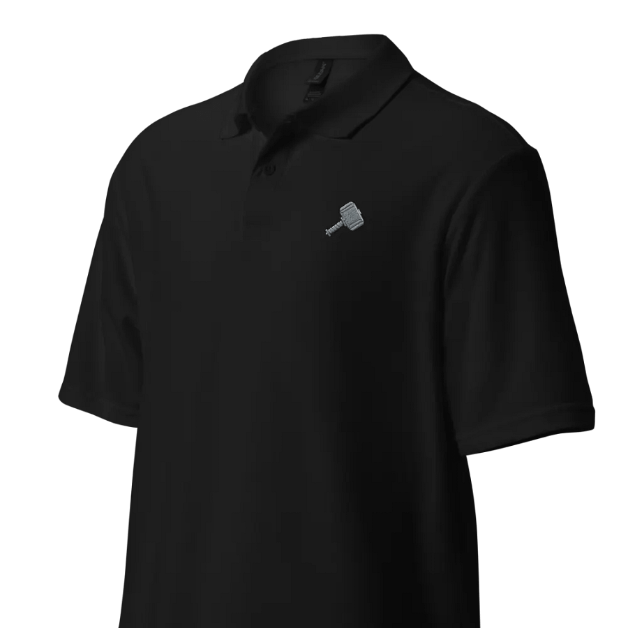 Geometric Hammer Icon Unisex Polo Shirt product image (3)
