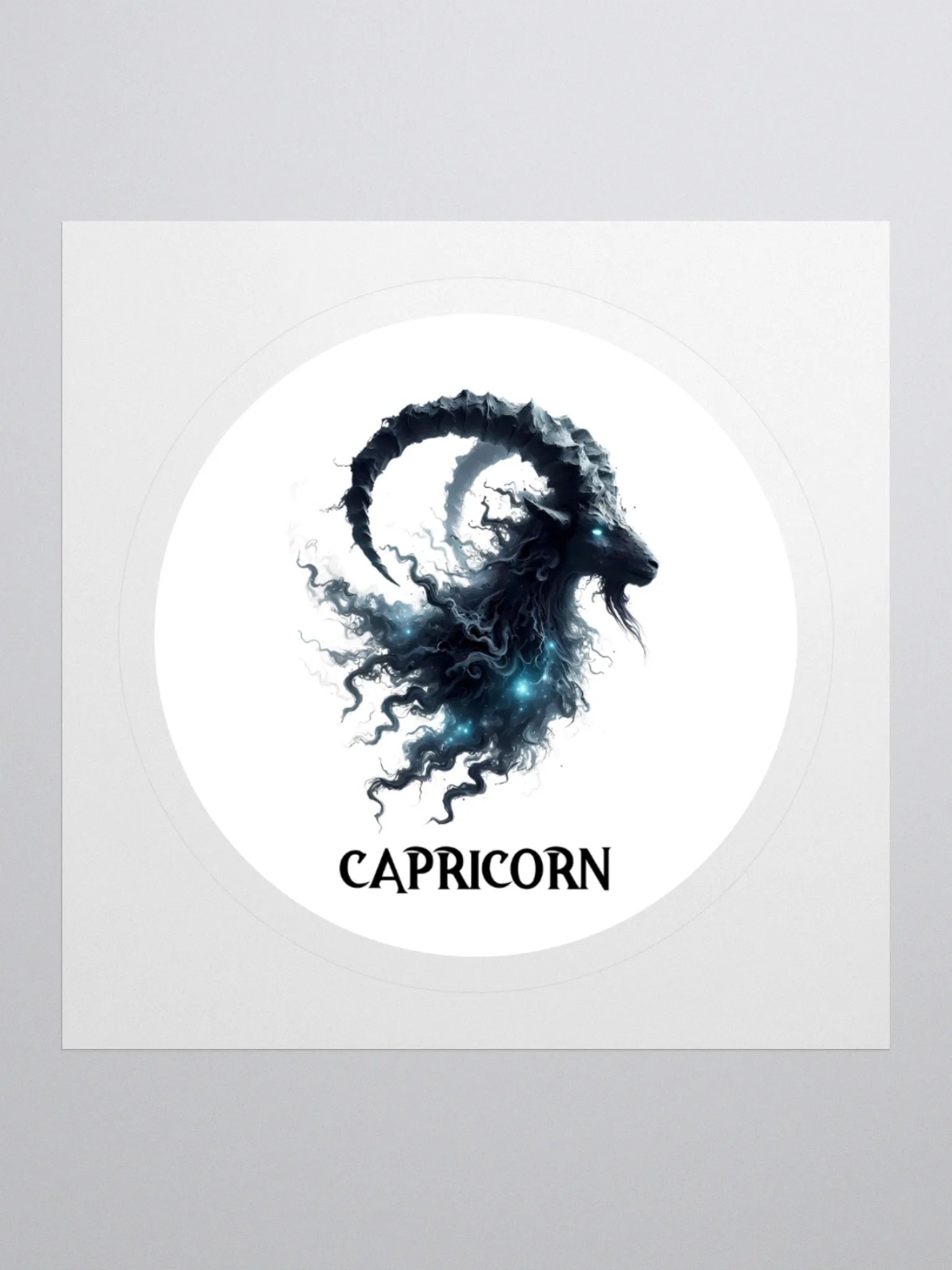 Mythical Capricorn Zodiac Round Sticker product image (1)
