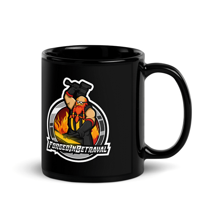 [forgedinbetrayal] Black Glossy Mug product image (1)