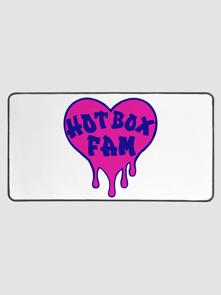 HOT BOX FAM SOLID PINK & BLUE LOGO DESK MAT product image (1)