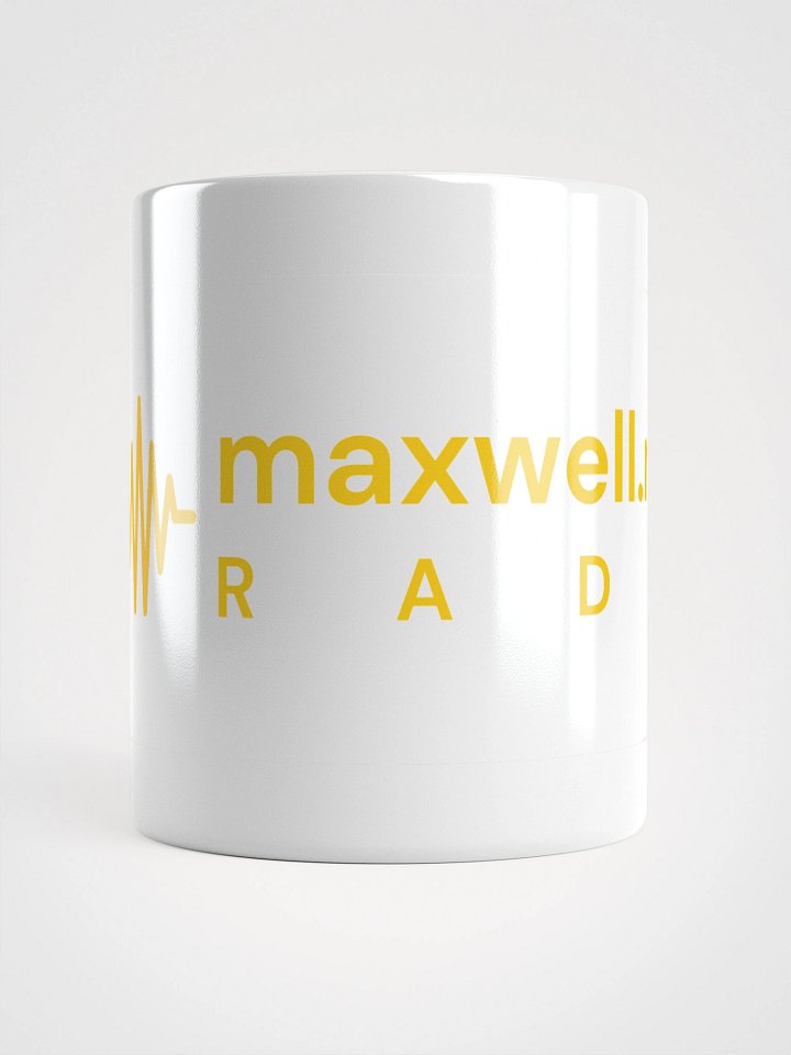 White & Gold "maxwell.mp3 RADIO" Mug product image (2)