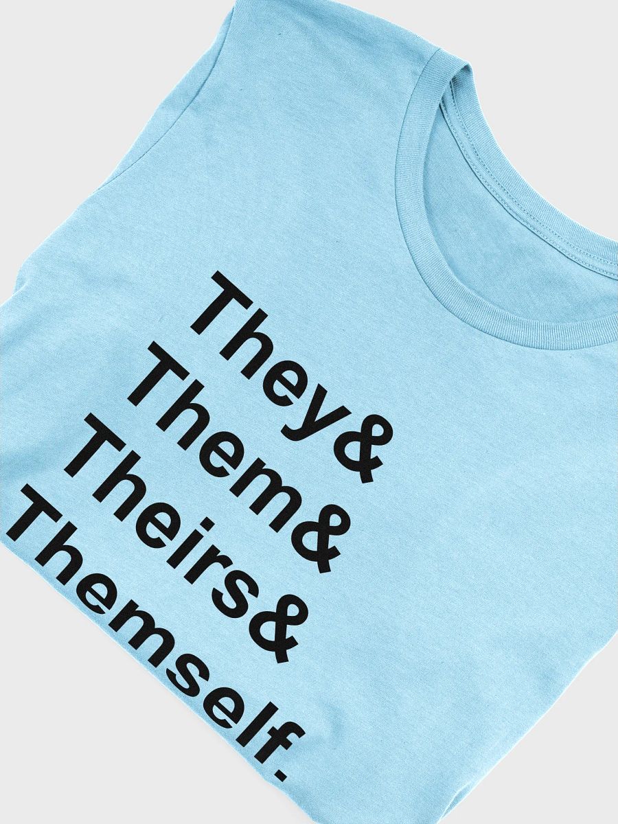 they/them (black) t-shirt product image (5)