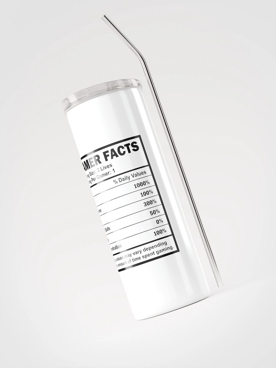 Gamer Facts 20 oz Stainless Steel Tumbler product image (3)