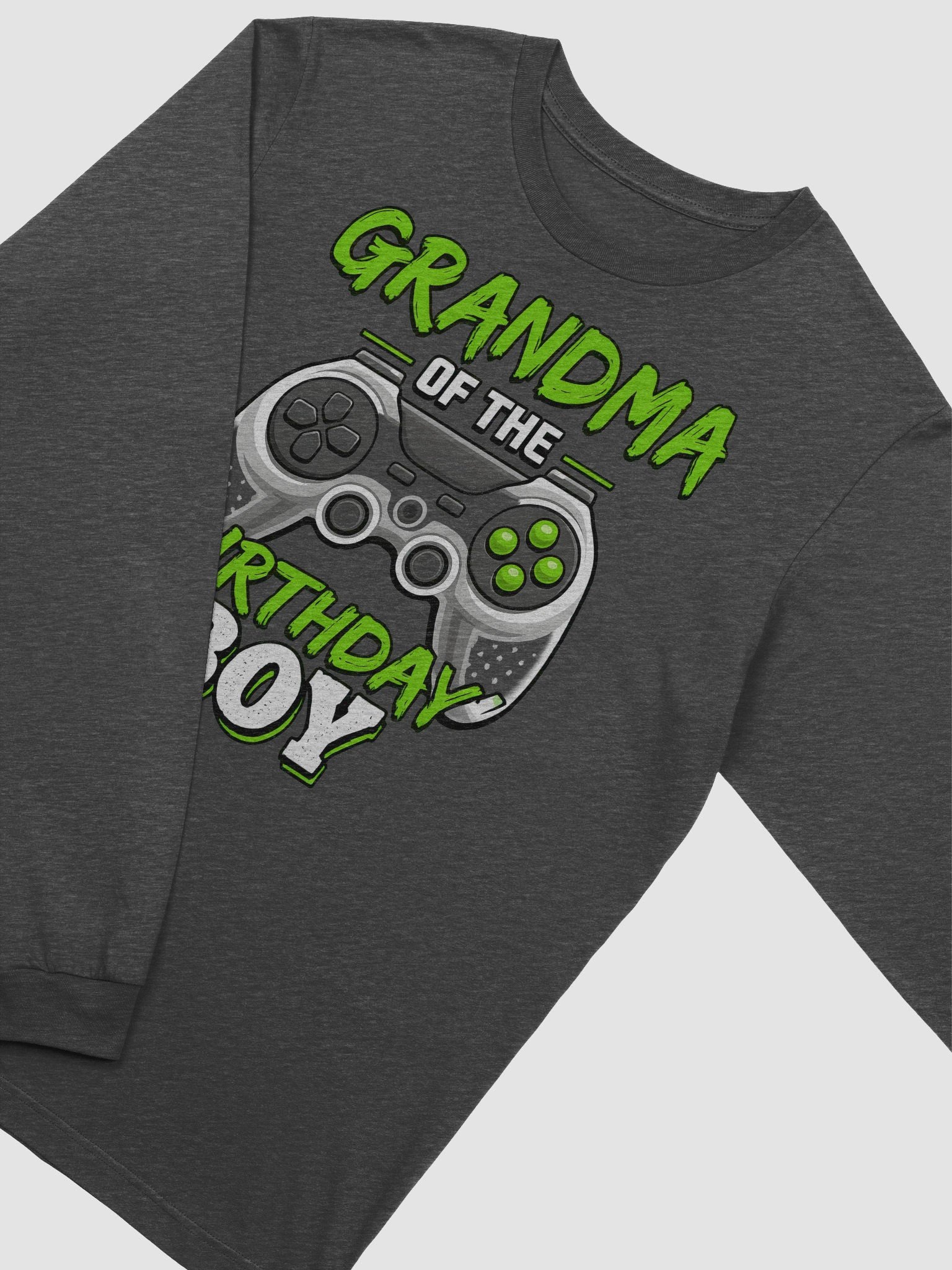 Grandma of the Birthday Boy – Long Sleeve Gaming Tee for Birthday Fun product image (2)