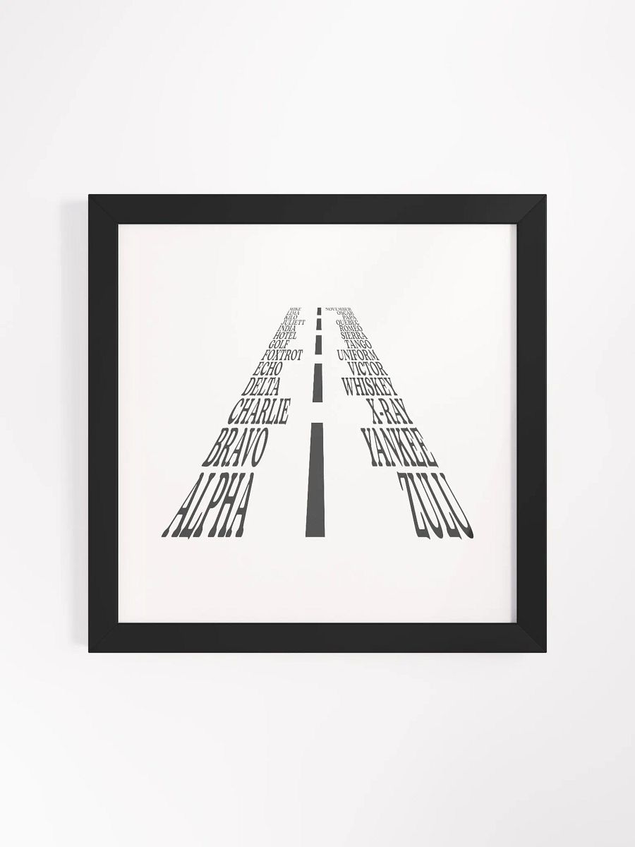 The Aviation Alphabet Runway Framed Poster product image (1)