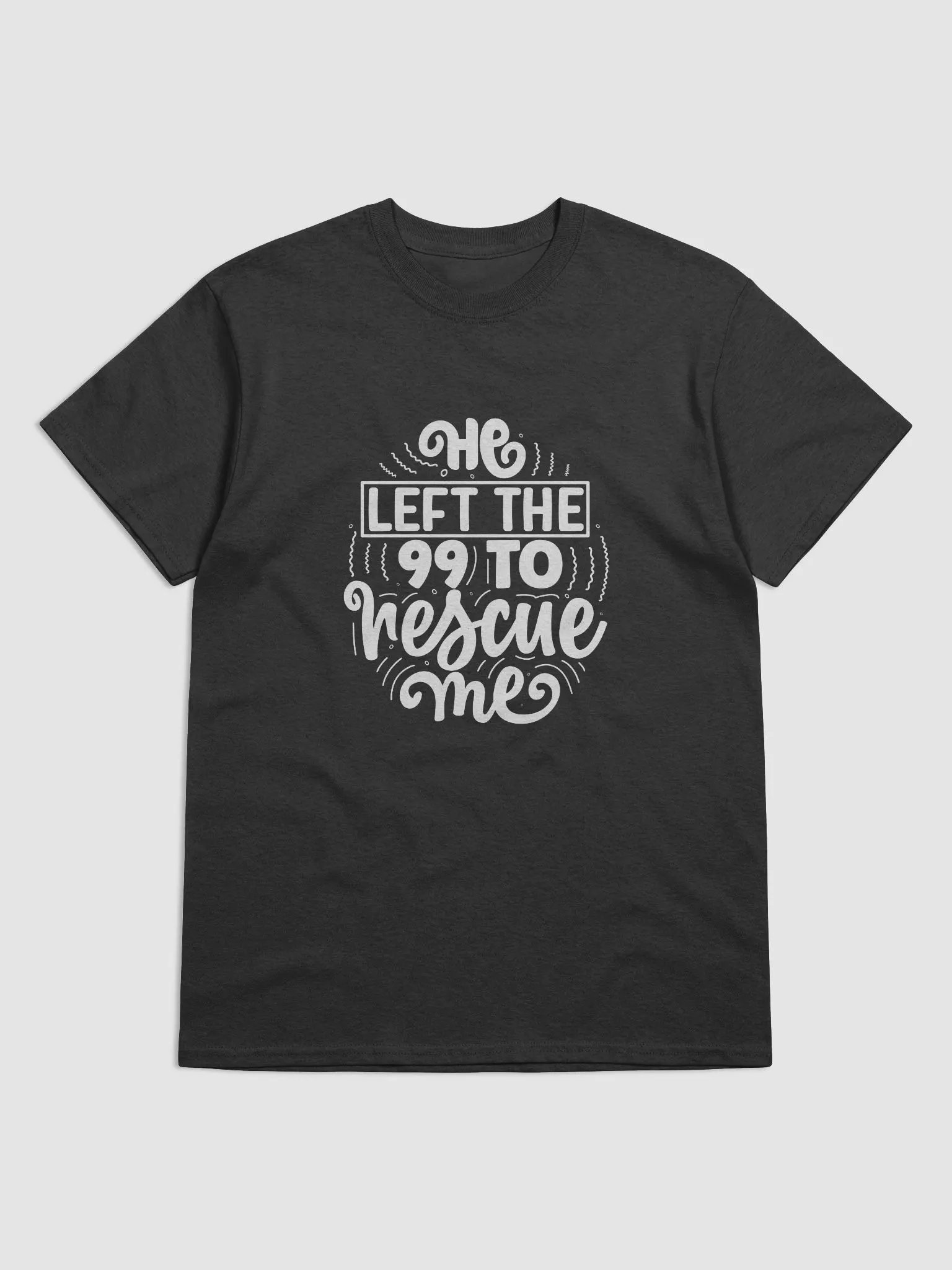 He Left the 99 to Rescue Me T-Shirt - Matthew 18:12-14 product image (2)