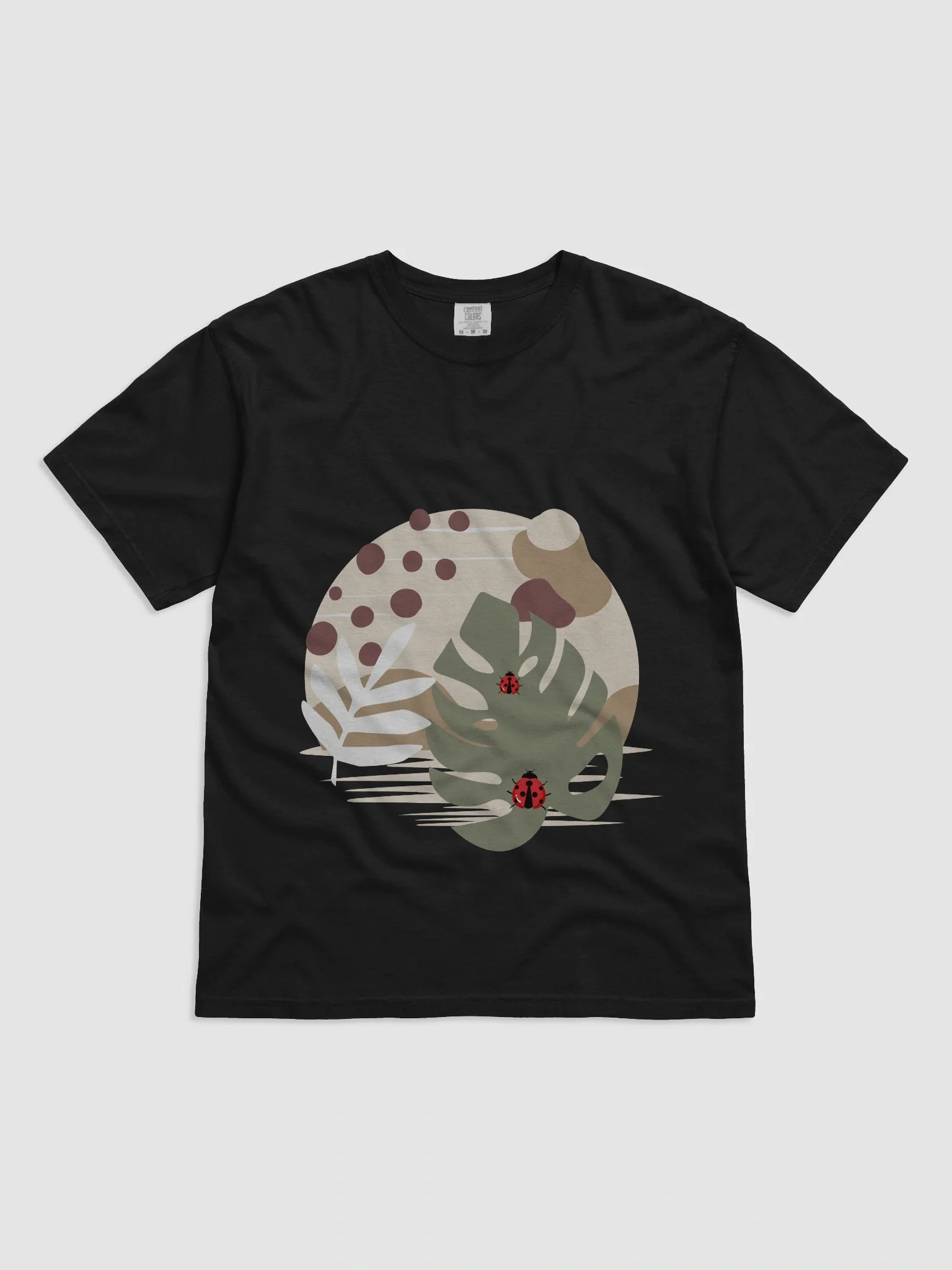 Ladybug Leaf Bliss T-Shirt product image (1)