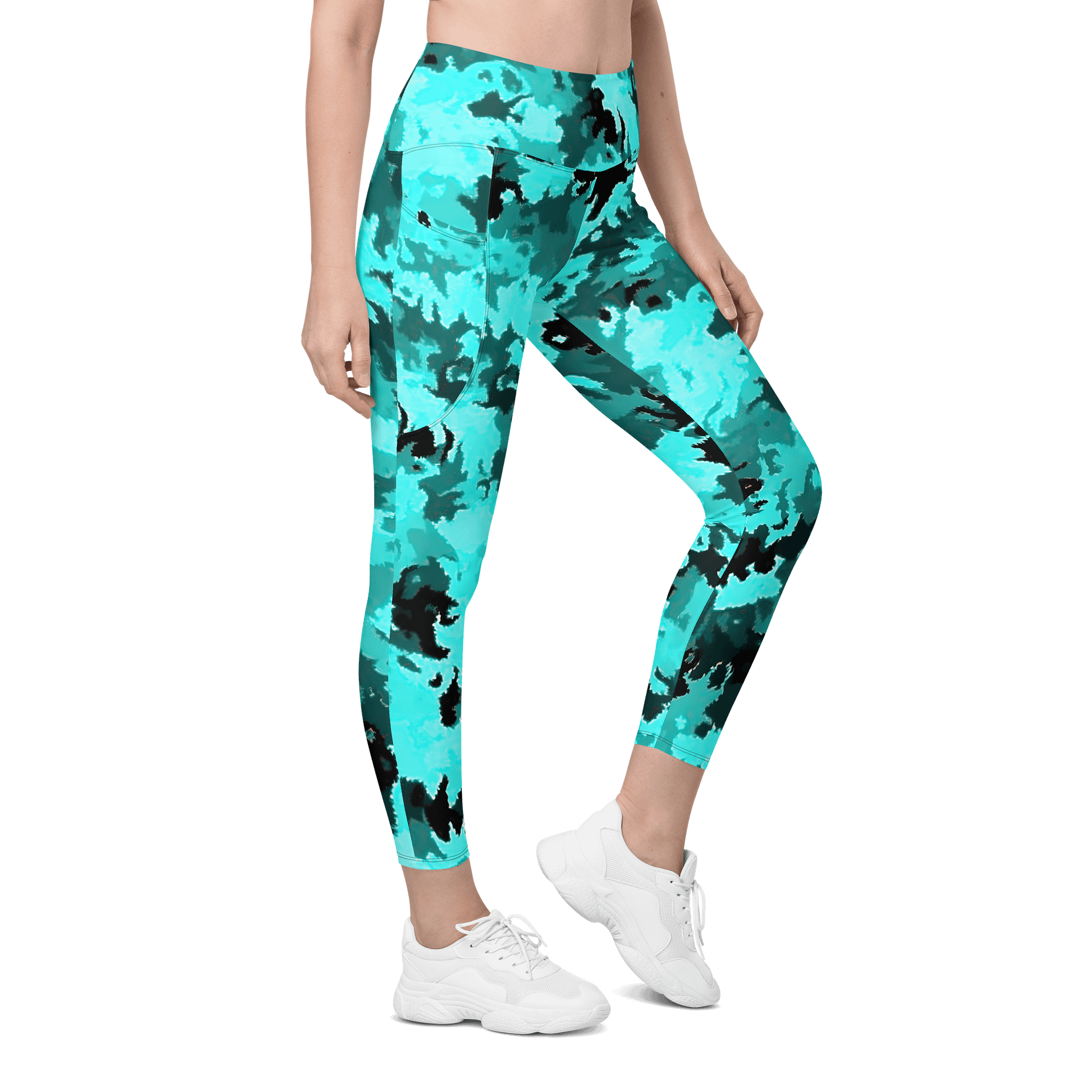 Teal Leggings with Pockets product image (5)