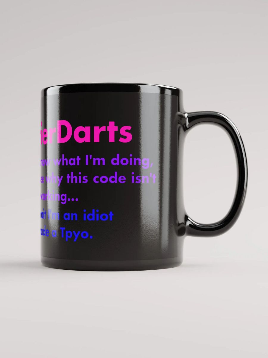 I made a Tpyo - Black Mug product image (1)