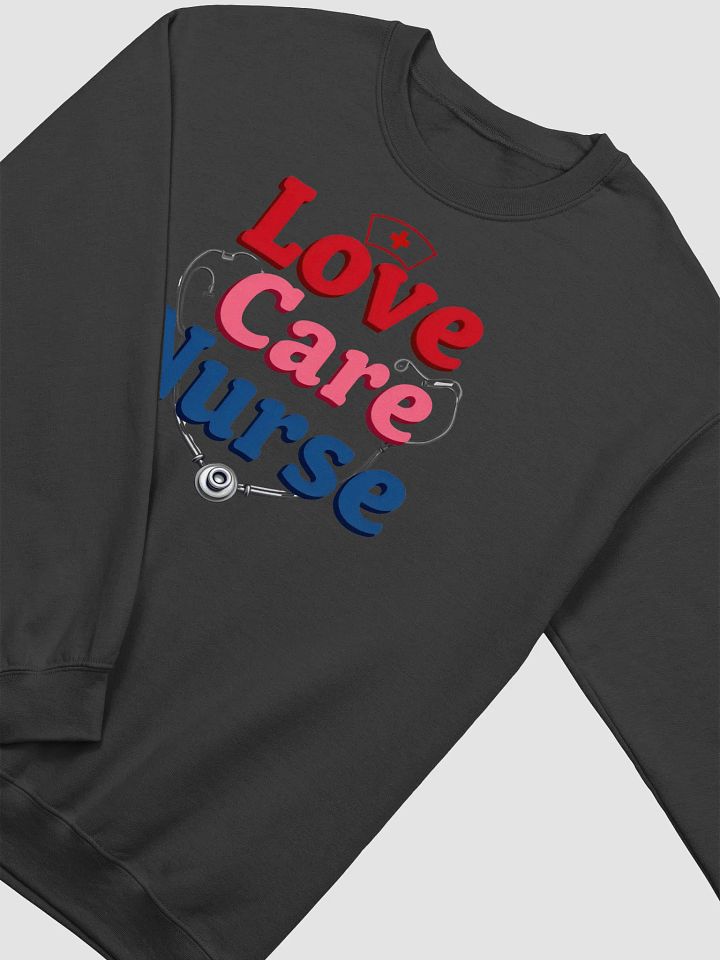 Stethoscope Love Care Nurse Crewneck product image (19)