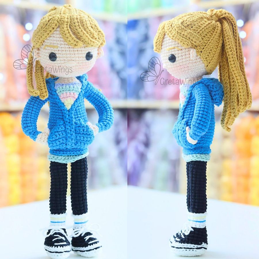 Patrón de Amigurumi de Riley de la película Intensa-Mente 2 (Descarga Digital) product image (3)