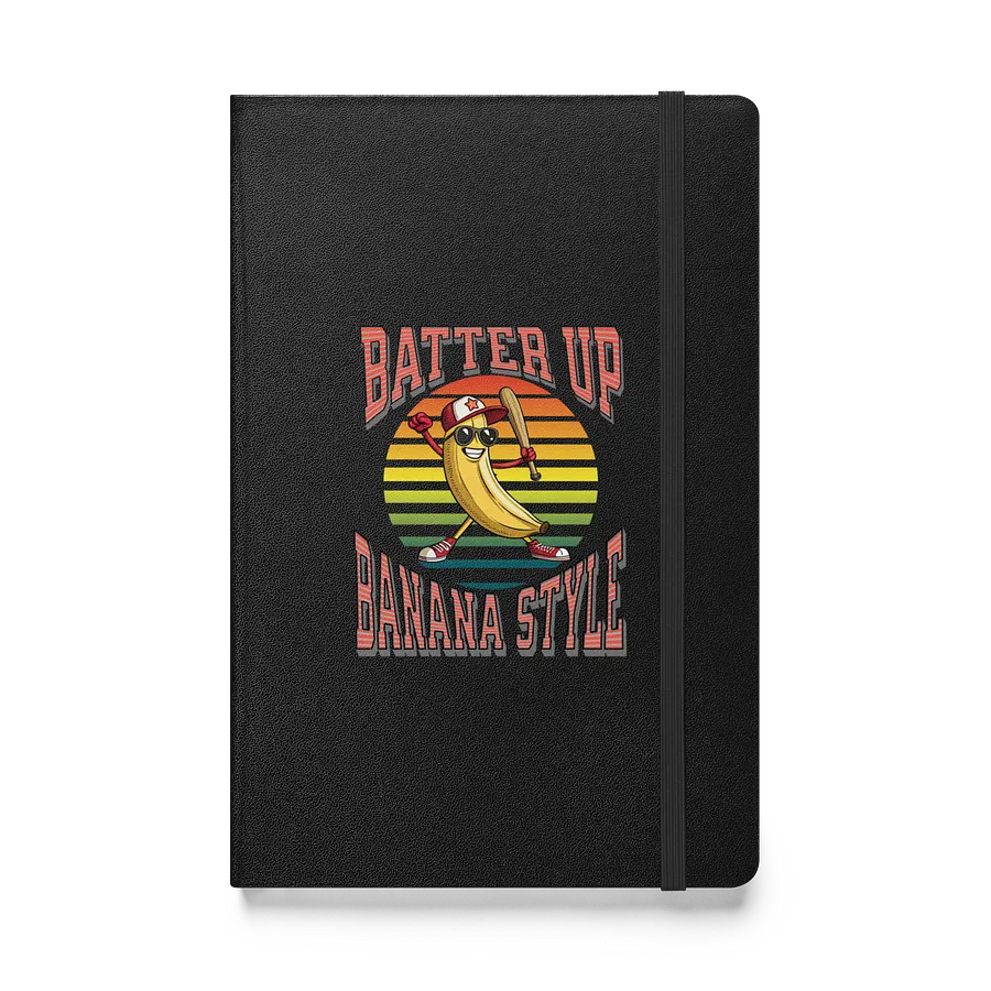 Batter Up Banana Style Baseball Hardcover Notebook product image (1)