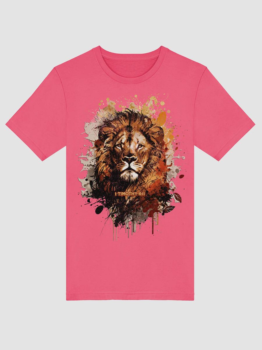 Lion Abstract 1 Timothy 6:11 Tee product image (5)