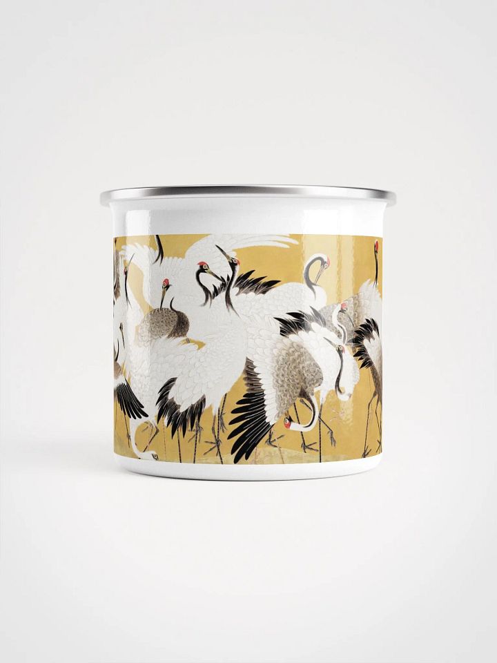 Golden Crane Enamel Mug product image (2)