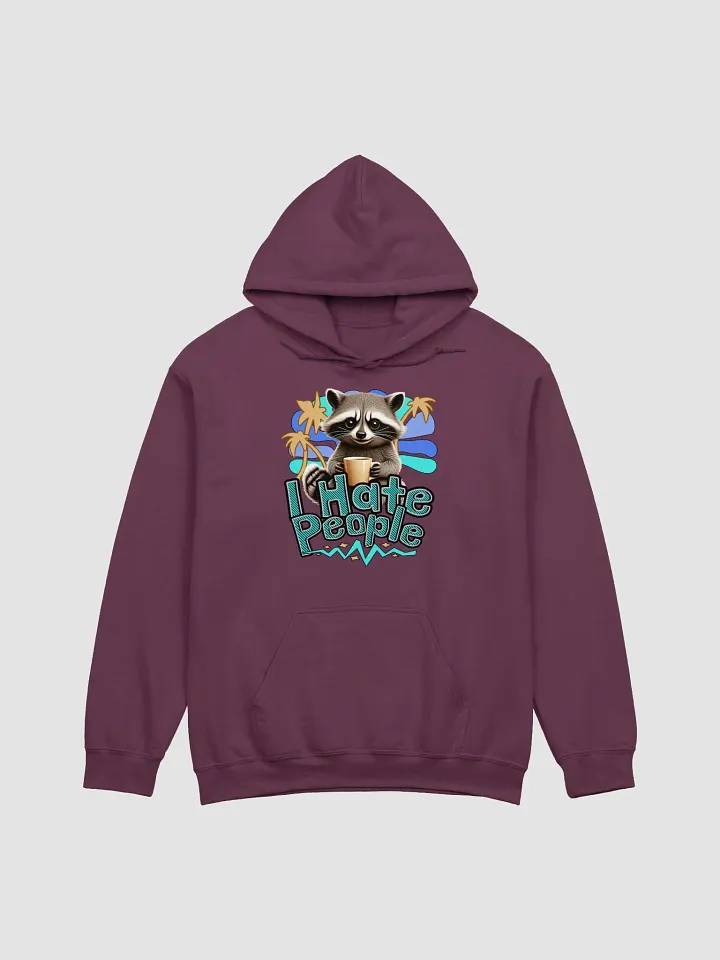 I Hate People Raccoon Mornings Hoodie product image (9)