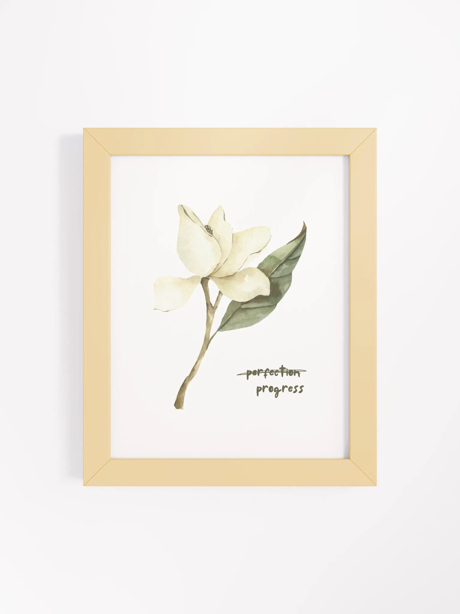 Progress, Not Perfection Botanical Wall Art product image (1)