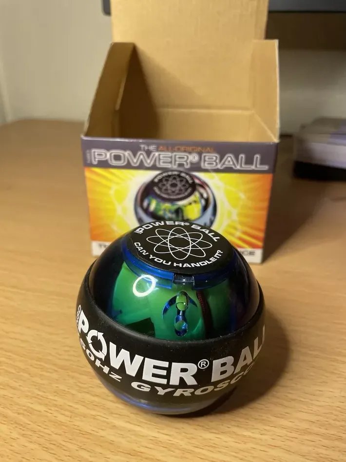New ProductOriginal NSD Powerball Neon Blue Pro Gyroscope Hand/Wrist Exerciser product image (1)
