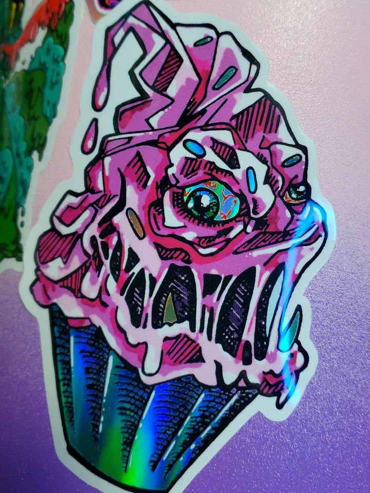 The Deathcake- Exclusive Holographic Sticker product image (1)