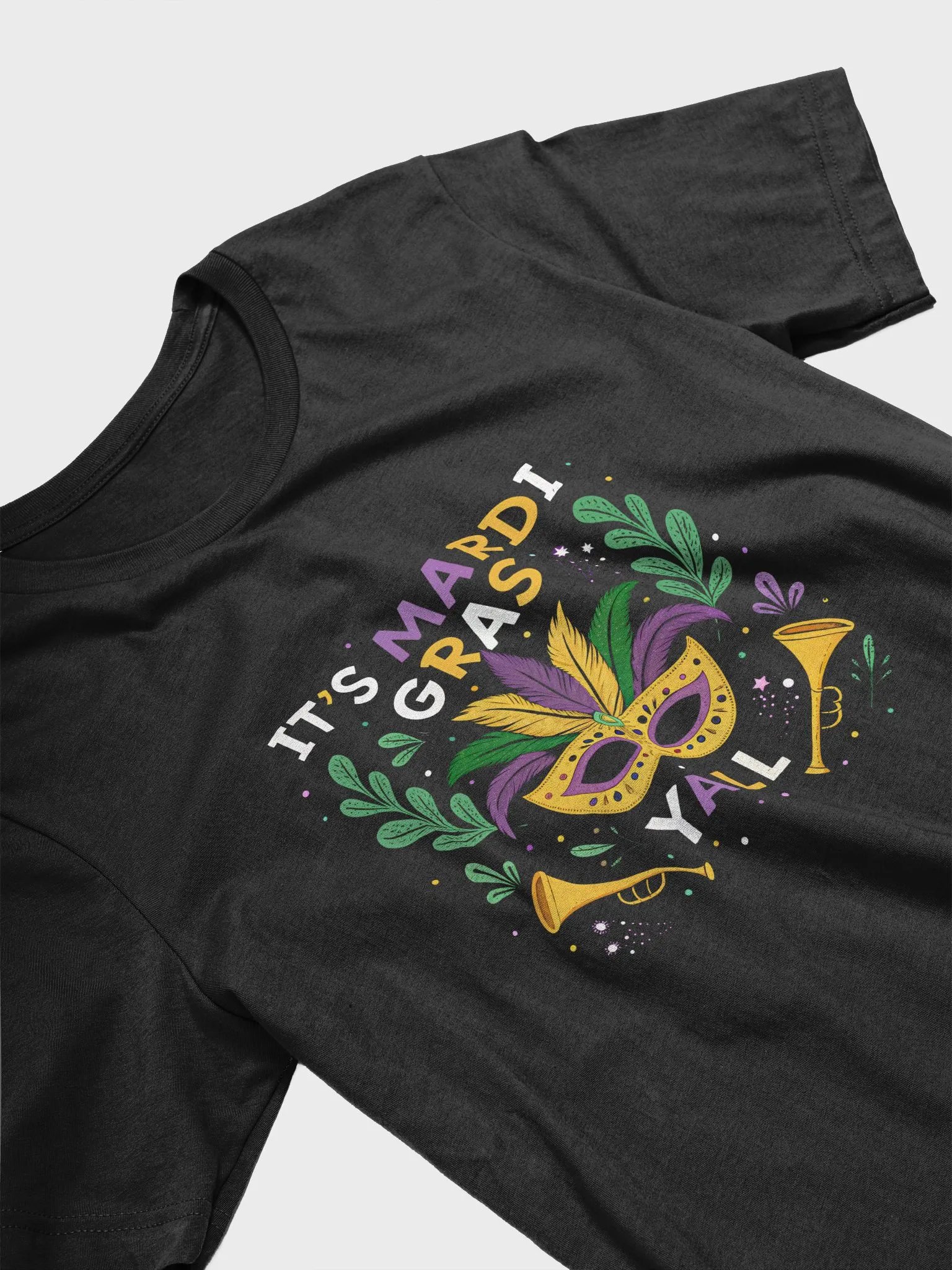 Mardi Gras Tee, Festival T-Shirt, Unisex Shirt, It's Mardi Gras Y'all, Gift for Mardi Gras, Carnival Apparel product image (3)