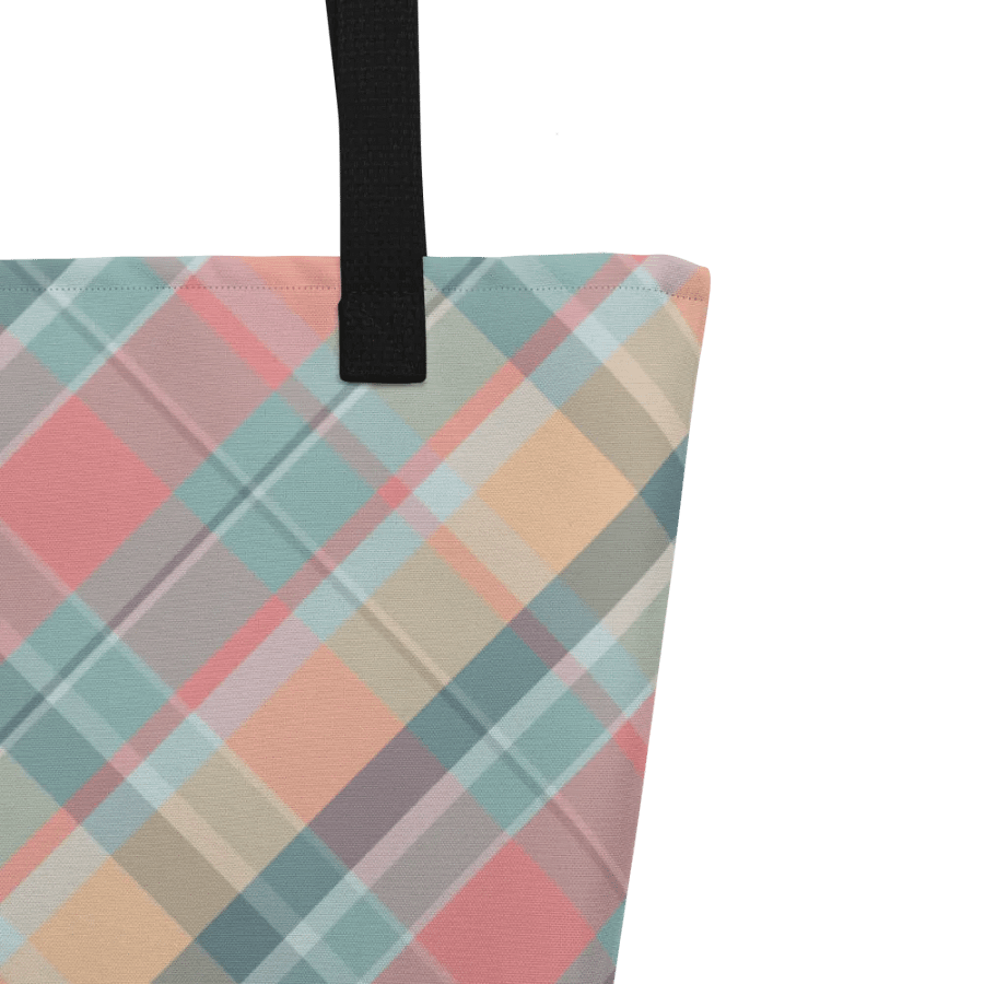 Summer Plaid Tote Bag product image (3)