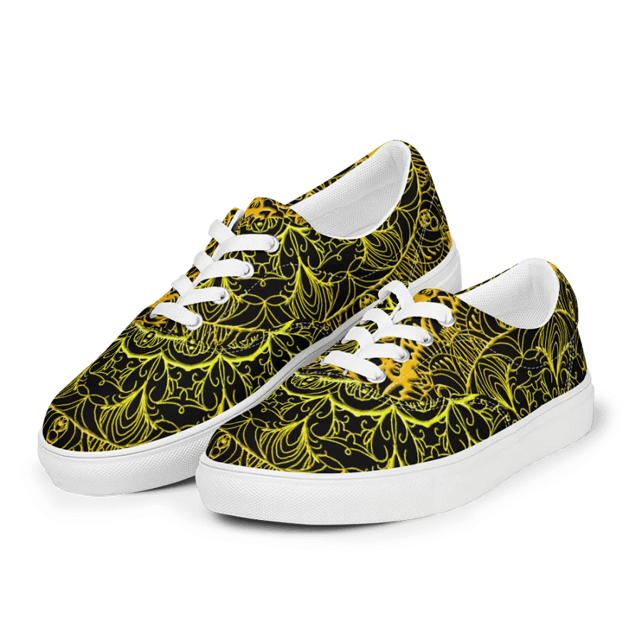 Golden Mandala Lace-Up Shoes product image (11)