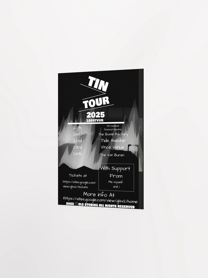 Tin Tour Poster product image (2)