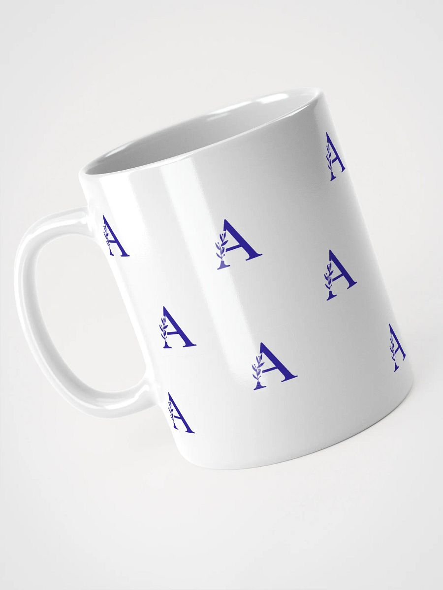 Aesthetic Foliage White Mug (Blue) product image (3)