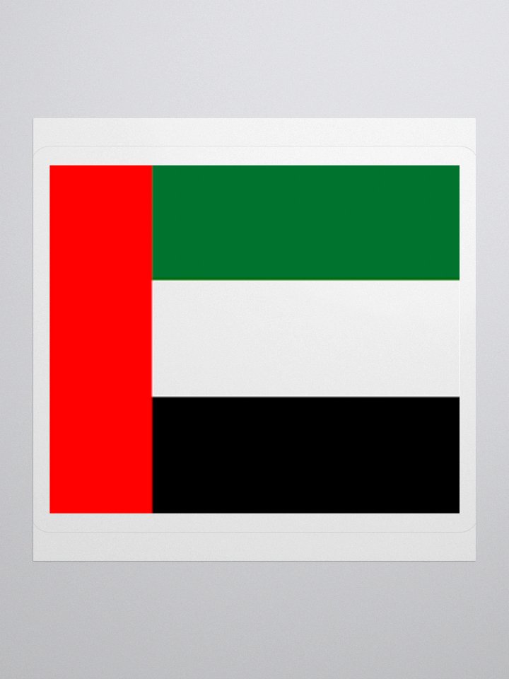 UAE Flag Sticker | Vertical Stripes Design | Durable Vinyl | 3 Sizes product image (1)