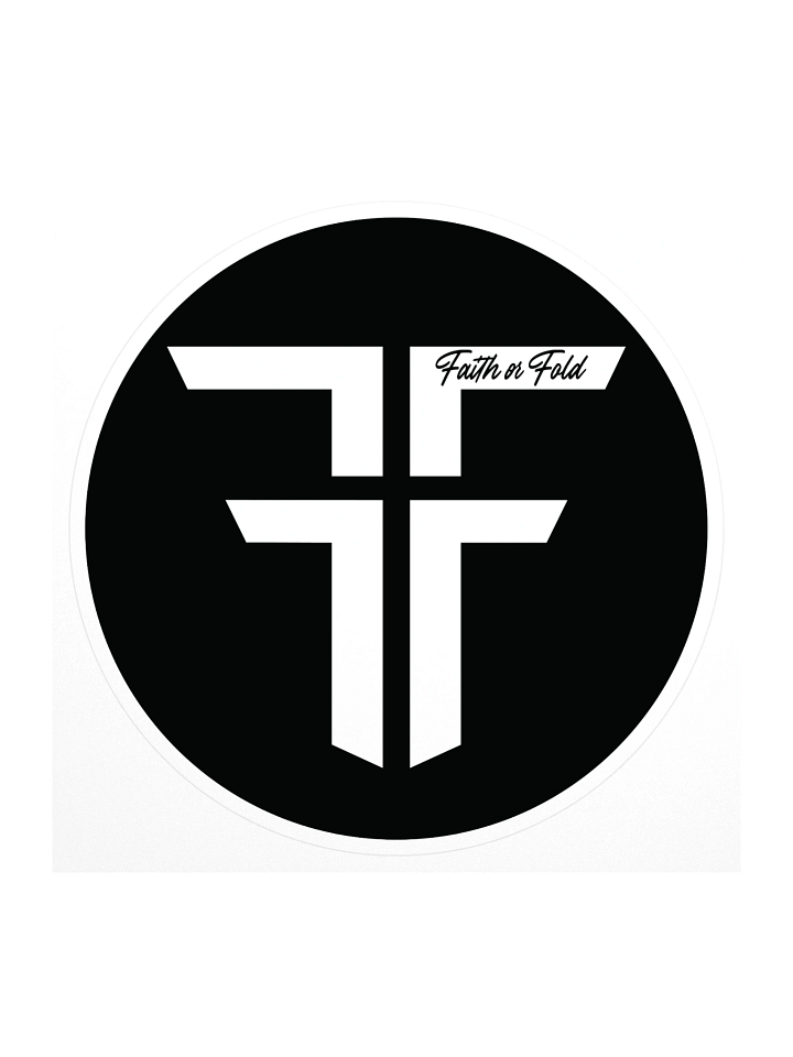 Faith or Fold Logo Sticker product image (1)