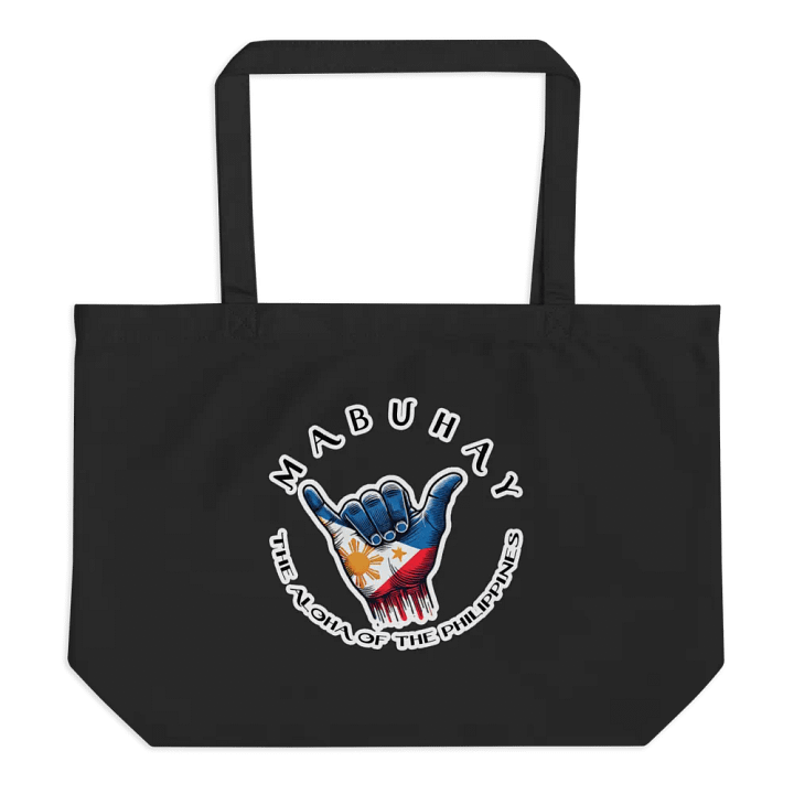 MABUHAY THE ALOHA OF THE PHILIPPINES WIDE TOTE BAG - SHAKA HANG LOOSE VIBES FOR YOUR JOURNEY product image (1)