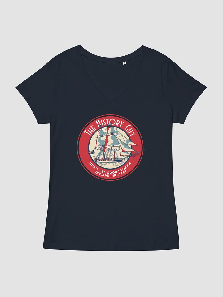 Women's Pirates Fitted V-neck T-Shirt product image (1)