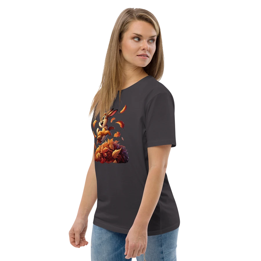 Autumn Leaves Bunny Organic Unisex T-Shirt product image (197)