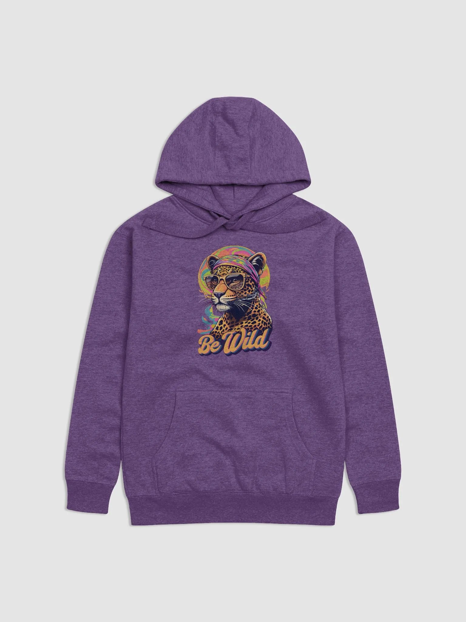 Groovy Be Wild Psychedelic Leopard Hoodie product image (1)
