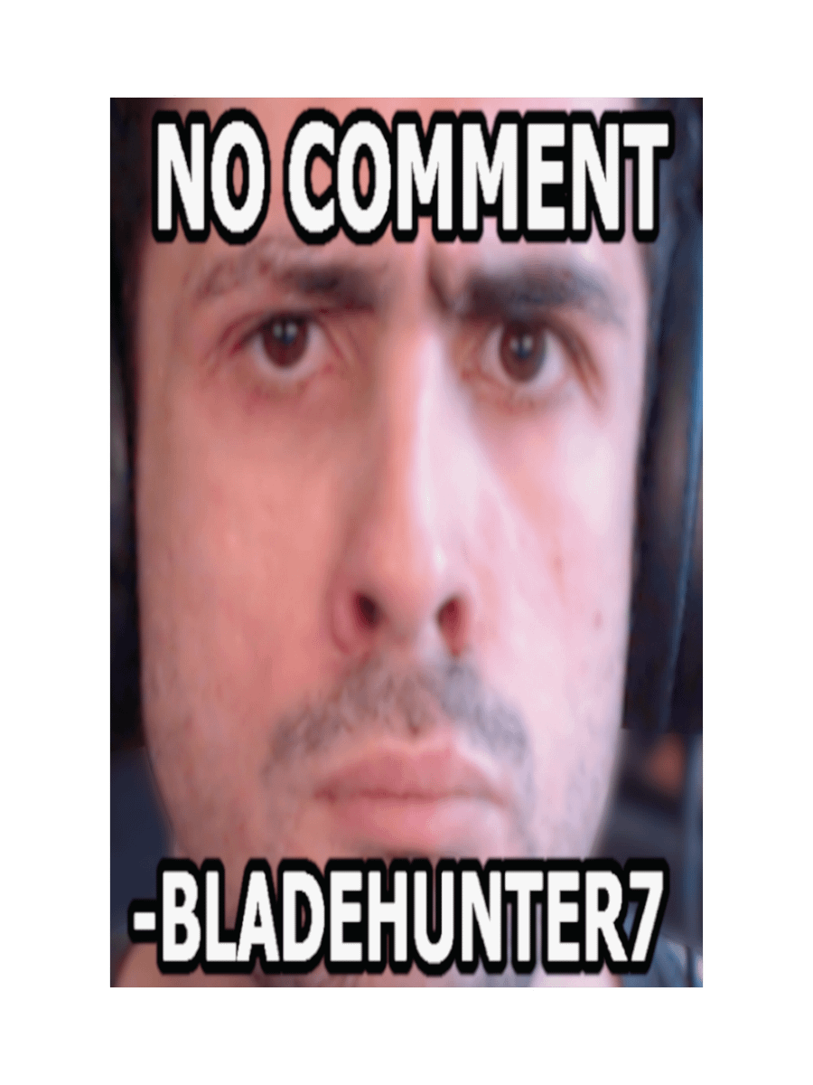 No Comment Bladehunter7 Poster 24” x 36” product image (2)