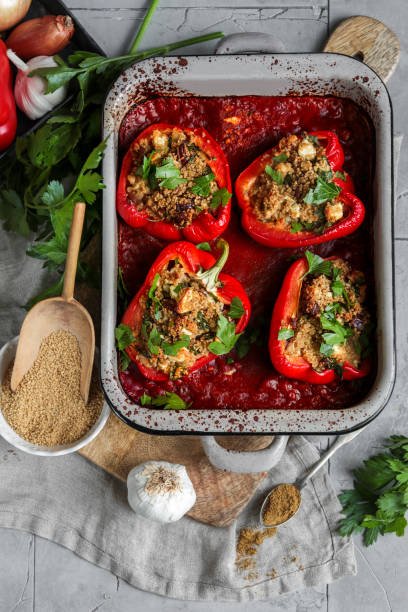 Hearty Quinoa and Turkey Stuffed Peppers product image (1)