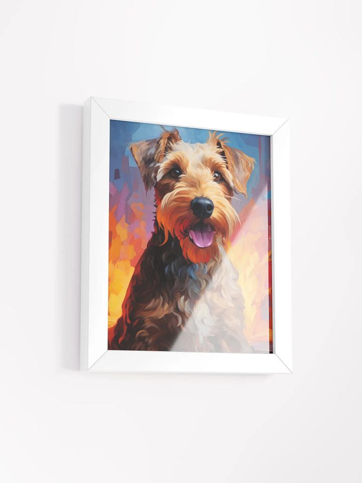Airedale Terrier Neon Oil Painting Style Wall Art product image (50)