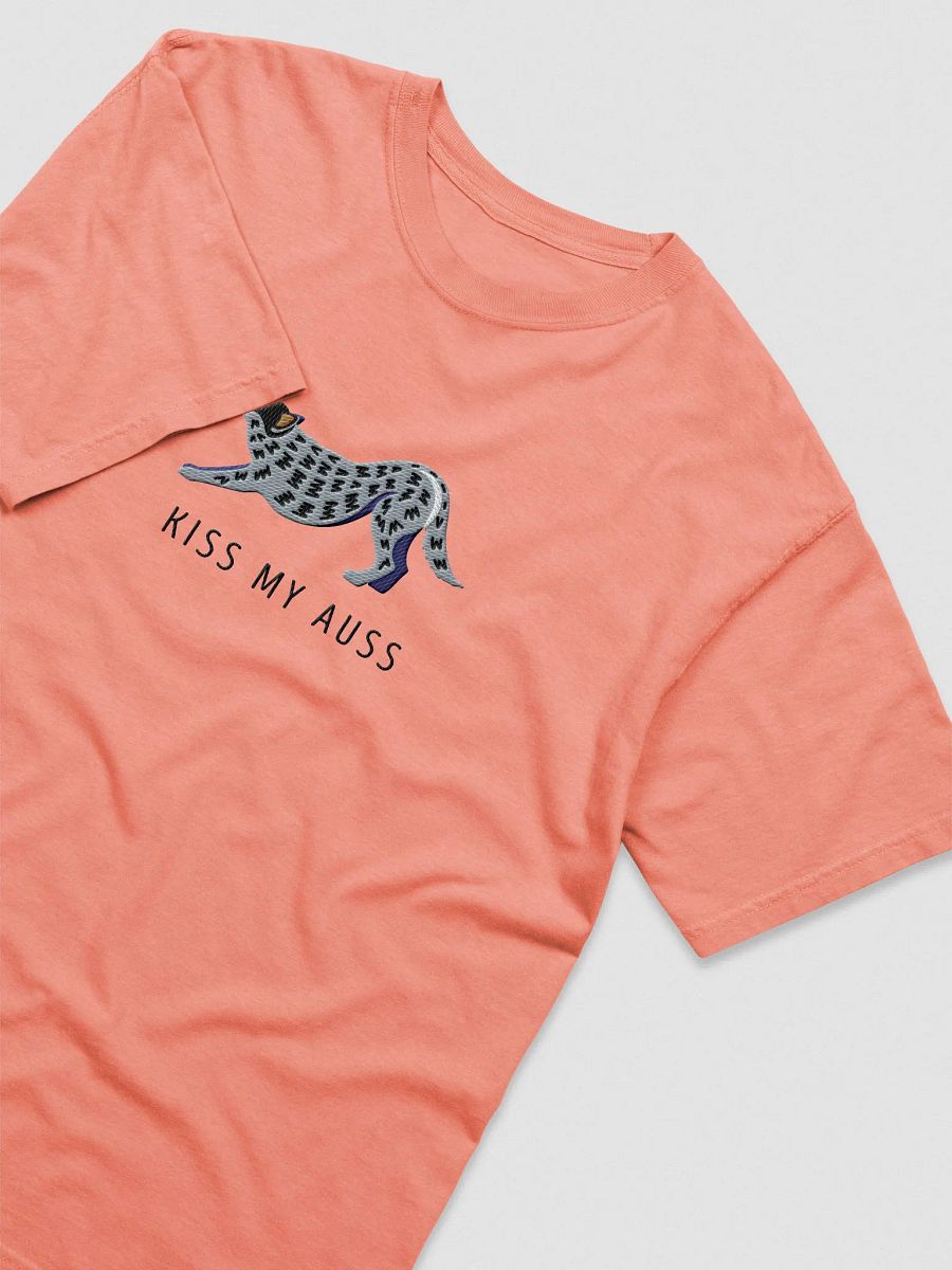 Kiss My Auss T-Shirt(Embroidered) of an Australian Cattle Dog(Blue Heeler 2) product image (5)