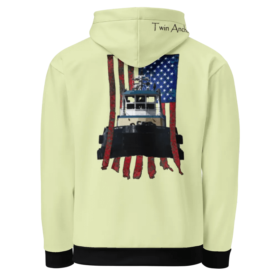 snow flurry Pacific Titan tug & CE Flage Hoodie product image (5)
