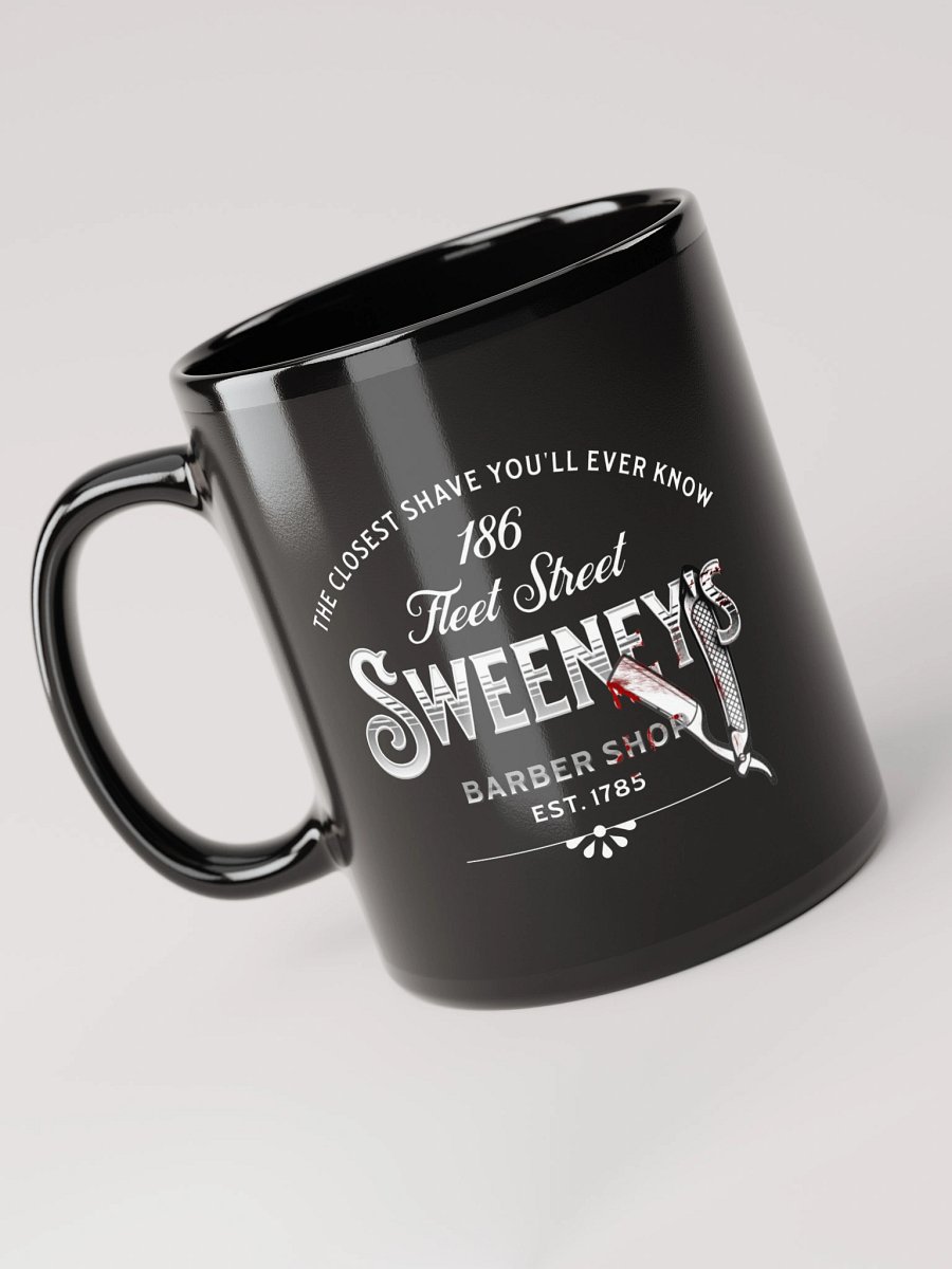 Sweeney Todd Barber Shop Mug – Black Glossy Horror Musical Coffee Cup product image (5)