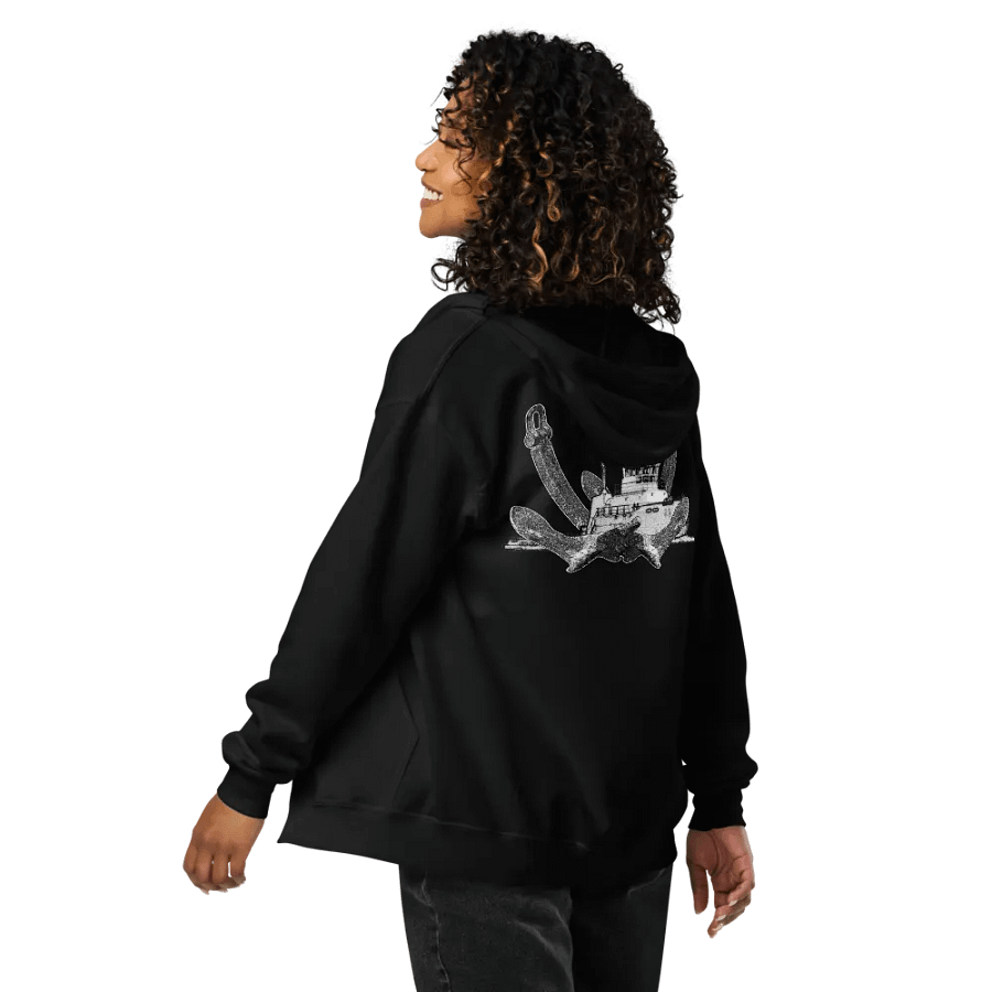Twin Anchor Titan tug Zip Hoodie product image (10)