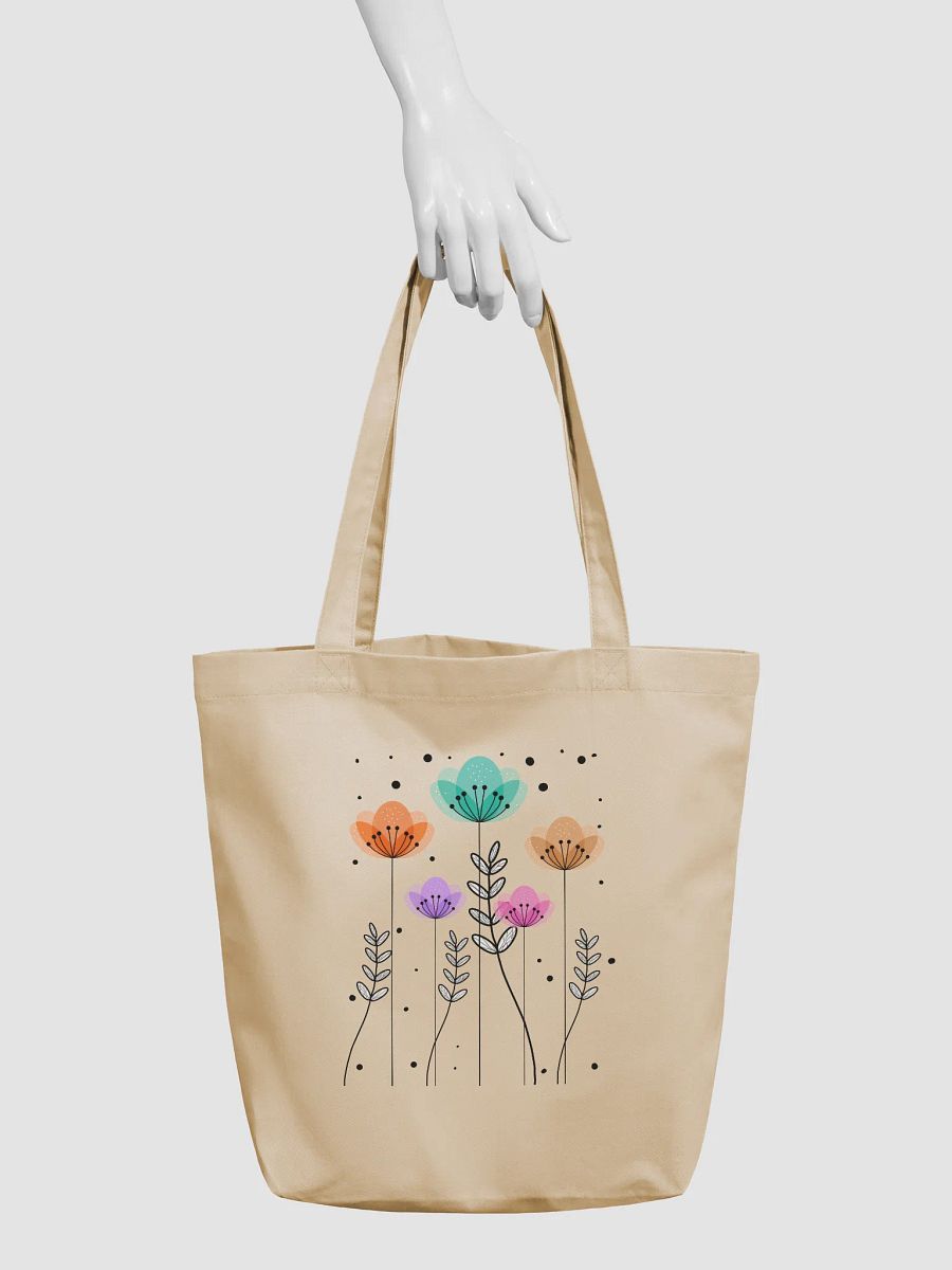 Whimsical Wildflowers Organic Tote Bag product image (3)