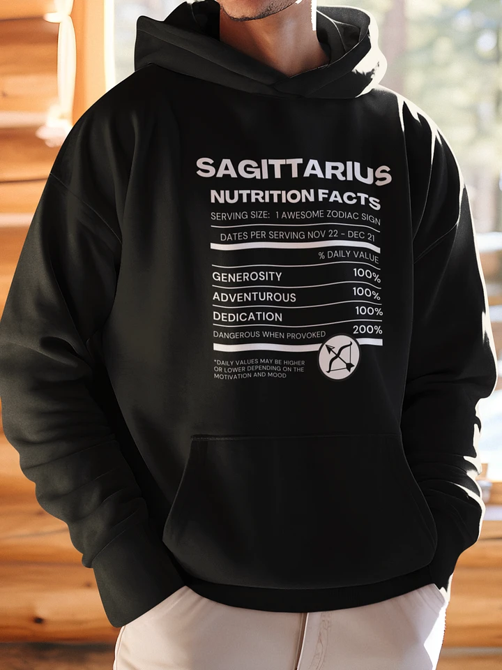 Sagittarius Nutrition Facts Hoodie product image (1)