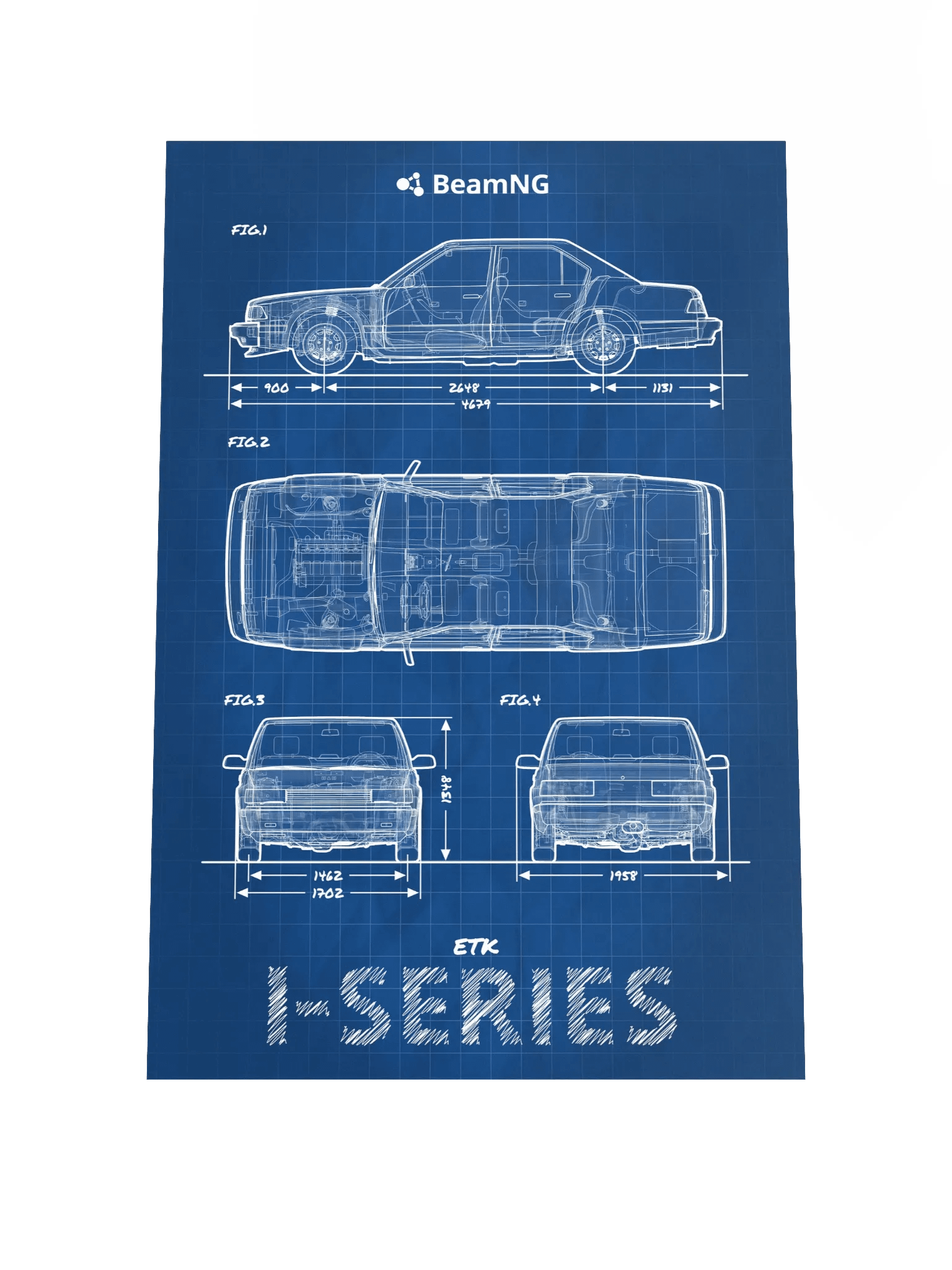 ETK I-Series Blueprint Poster product image (1)