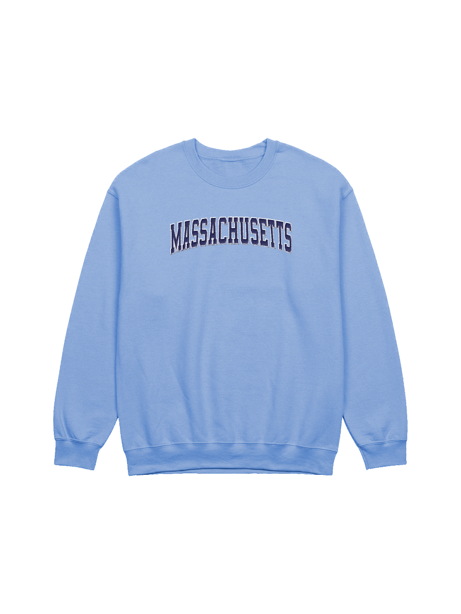 Massachusetts Vintage Stylish Embroidery Classic Crewneck Sweatshirt product image (1)
