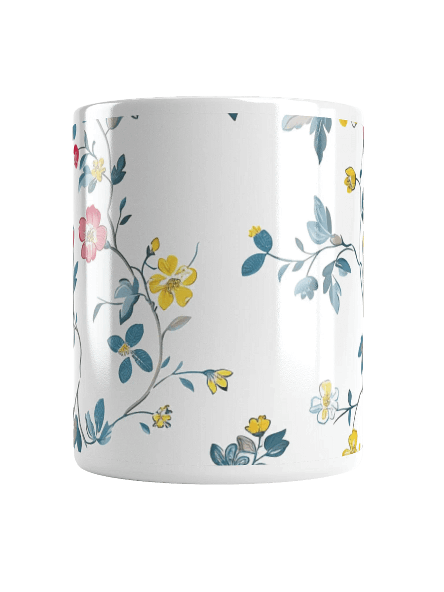 Multicolor Floral White Glossy Ceramic Mug by Treasure Pie product image (13)